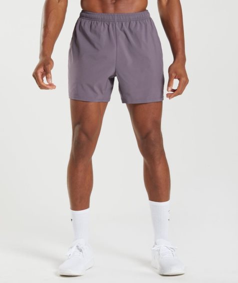 Men's Gymshark Arrival 5" Shorts Purple | NZ 7NXVZS